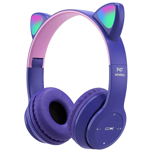 Bajeal P47M mix color wireless headset/bluetooth/purple