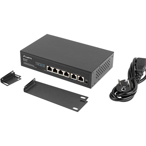 Lanberg RSFE-4P-2FE-60  10/100Mbps Rack PoE+Switch