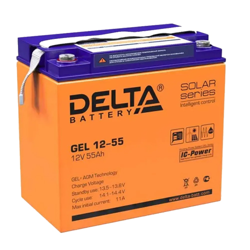 Delta GEL12-55 12V 55AH Battery