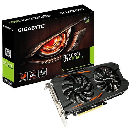 Gigabyte Geforce GTX1050TI OC 4GB 128bit GDDR5, PCI-E 3.0 DVI/ HDMI/ DP
