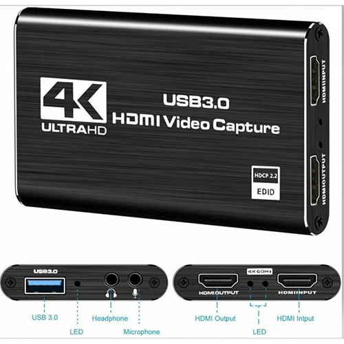 Bajeal 4K 60Hz HDMI to USB 3.0 1080P Video Capture
