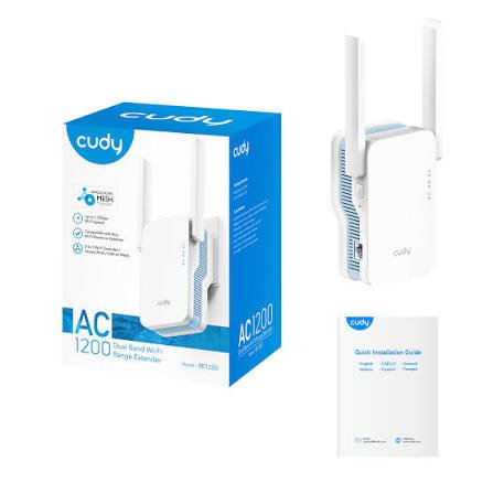 008136	Cudy AC1200 Mesh Dual band Wi Fi Range Extender RE1200 	$23.00