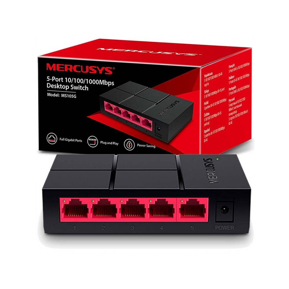 Mercusys MS105G 5-Port 10/100/1000 Mbps Switch