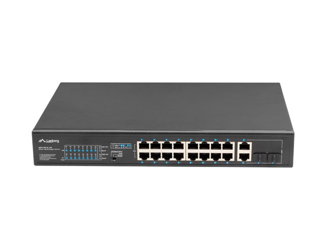 Lanberg RSFE-16P-2C-150w Rack  POE+ Switch