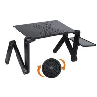 KAIRUN KR-LP719 aluminum table with fan for laptop