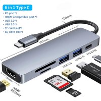Bajeal Type-C 6 in1 4K Multifunctional adapter