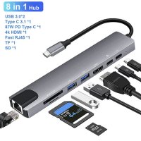 Bajeal Type-C to HDTV 8in1 Adapter
