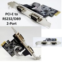 Bajeal PCI-Express x2 Serial port RS232/COM DB9M/