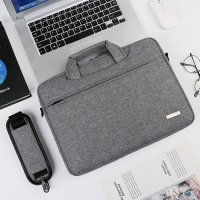 DSMREN 15.6" Nylon Laptop Bag Light Gray