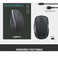 Լogitech MX Anywhere 2S Wireless Laser Mouse Black