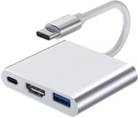 Type-C to HDMI 3in 1(HDMI+USB3.0+Type-C)